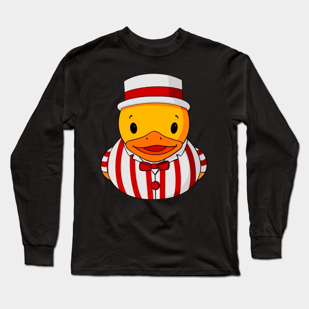 Ringmaster Rubber Duck Long Sleeve T-Shirt by Alisha Ober Designs